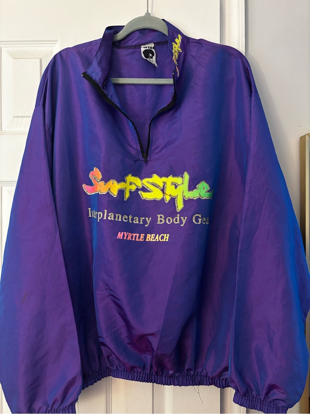 Purple Windbreaker Pullover Jacket - Myrtle Beach